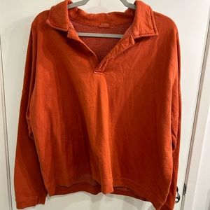 Brandy Melville John Galt quarter sweatshirt with buttons